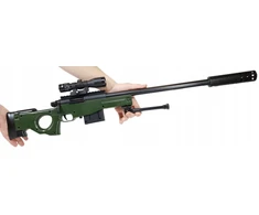 Bez Marki SNIPER RIFLE AWP BALL GUN Snaiperio šautuvas LASER SCOPE + BALLS