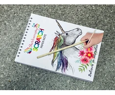 Bez Marki Spalvinimas Scratch Game Scratch Žaidimo kortelės 20x14 Vienaragis VIENRAGIS