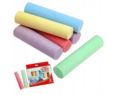 Bez Marki SPALVOTA KREIDA MOKYKLEI JUMBO 6 VIENETIŲ LENTA STORIS LENTAI