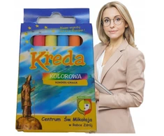 Bez Marki SPALVOTOS KREIDOS LENTOMS, MOKYKLINĖS KREIDOS BE DULKĖS
