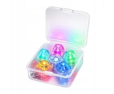 Bez Marki SPINNER CLICKER APŠVIETIMO LED RGB CLICKER KEY ANTESTRESS ŽAISLAS