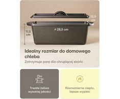 Bez Marki stačiakampis ketaus PUODAS 3L DUONOS KEPIMO RINKINYS DIDELIS GILUS KIETAS