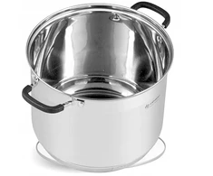 Bez Marki Stalinis puodas 30cm, 16.2l, su neįkaistančiomis rankenomis, indukcijai