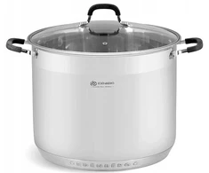 Bez Marki Stalinis puodas 30cm, 16.2l, su neįkaistančiomis rankenomis, indukcijai