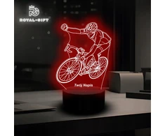 Bez Marki Statuetka Led Lampka Na Biurko 3D Rower Górski Dla Rowerzysty Rower MTB USB