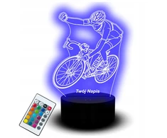 Bez Marki Statuetka Led Lampka Na Biurko 3D Rower Górski Dla Rowerzysty Rower MTB USB