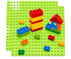 Bez Marki Statybinė plokštė 25x25cm, skirta DUPLO Blocks Celadon statybinei plokštei