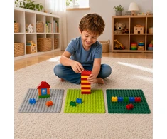 Bez Marki Statybinė plokštė 25x25cm, skirta DUPLO Blocks Celadon statybinei plokštei