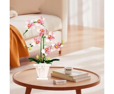 Bez Marki STATYBINIAI BLOKAI 718el 3D GĖLĖS DĖLĖS ORCHIDĖS ORCHIDĖS dovana