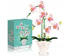 Bez Marki STATYBINIAI BLOKAI 718el 3D GĖLĖS DĖLĖS ORCHIDĖS ORCHIDĖS dovana