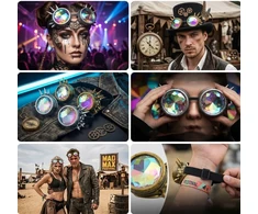 Bez Marki Steampunk akiniai festivaliui – unikalus stilius ir įspūdingi efektai