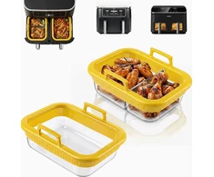 Bez Marki STIKLO FORMOS 2 VIENETŲ AIRFRYER KAIŠMAI ATSPARIŲ TALPŲ RANDENOS