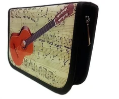 Bez Marki Stilingas dėklas su klasikinės gitaros motyvu