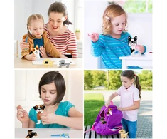 Bez Marki Šunys - DIY veltinio siuvimo rinkinys 12 vienetų Kalėdinės dovanos Vaikų diena