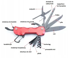 Bez Marki SURVIVAL MULTITOOL POCKET PEILIS Juodas