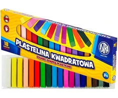 Bez Marki Szkolna PLASTELINA Dla Dzieci Do MODELARSTWA Komplet 18 Kolorów MIX Astra