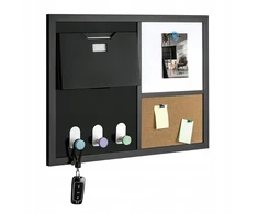 Spacetronik Bez Marki TABLICA MAGNETYCZNA SUCHOŚCIERALNA na magnesy 60x45 DO BIURA organizer