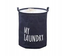 Bez Marki Tamsiai mėlynas KOSZ NA ZABAWKI - PRANIE - MY LAUNDRY - 40 x 50 CM