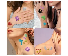Bez Marki TATUiruočių rinkinys - 10 BRĖŽČIŲ RAŠIKLIŲ + ŠABLONAI + LIPDUKAI