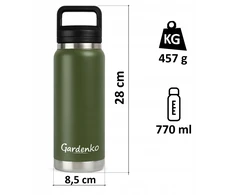 Bez Marki Termo puodelis plieno 770 ml Próżniowa butelka na wodę Termos na herbatę