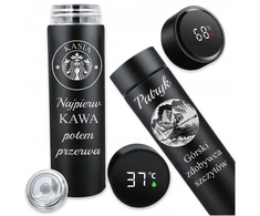 Bez Marki Termo puodelis su Led ekranėliu ir graviravimu, 500 ml