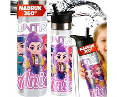 Bez Marki Termosas Buteliukas SZKOLNA BIDON NA WODĘ DLA DZIECKA HUNTRIX KPOP DEMON HUNTERS