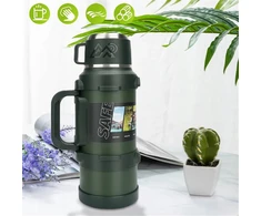 Bez Marki Termosinė talpykla 2000 ml, plieninė, su arbatinuku, tamsiai žalia