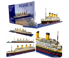 Bez Marki Titaniko 3D dėlionė konstruktorius 1860 dalių laivas vaikams nuo 3 metų PP medžiaga | TITANICBLOCKS