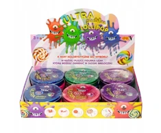 Bez Marki ULTRA PLASTICINE Lollipop 4 spalvos viduje + figūrėlė, ledinuko raktų pakabukas