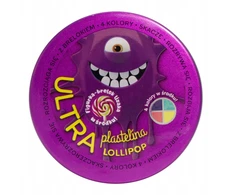 Bez Marki ULTRA PLASTICINE Lollipop 4 spalvos viduje + figūrėlė, ledinuko raktų pakabukas