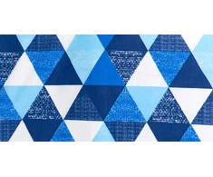 Bez Marki Užvalkalas poszewki na poduszkę 70x80 Trójkąty mėlyna pilka grafika
