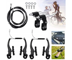 Bez Marki V-BRAKE stabdžiai, Juodas - FRONT + REAR komplektas