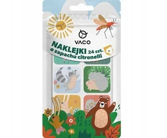 Bez Marki VACO KIDS nuo uodų atbaidantys lipdukai (Citronella) 24 vnt.