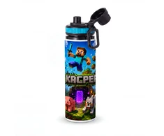 Bez Marki Vaikiškas aliuminio vandens butelis su pavadinimu 850ml MINECRAFT