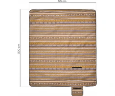 Bez Marki Vandeniui atsparus pledas 200x175cm: iškyloms, paplūdimiui, gamtai