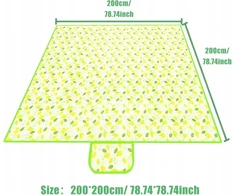 Bez Marki Vandeniui atsparus pledas 200x200cm, praktiškas paplūdimiui ir iškyloms