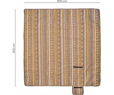 Bez Marki Vandeniui atsparus pledas iškyloms ir paplūdimiui 200x200cm