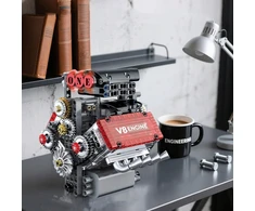 Bez Marki VARIKLIO MODELIŲ RINKINYS, MINI V8, KONSTRUKCINIAI BLAKAI, STATYBINIAI ŽAISLAI