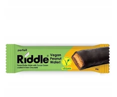 Bez Marki Veganiškas batonėlis su žemės riešutų sviestu juodajame šokolade 35g Riddle