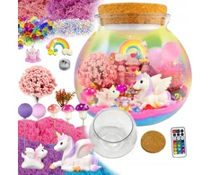Bez Marki Vienaragis kūrybinis rinkinys Terrarium Night Light Kinetic Sand, pasidaryk pats