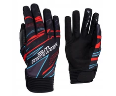 Bez Marki Vyriškos dviračių pirštinės Sm Race Wear Racer, pilkos, dydis L