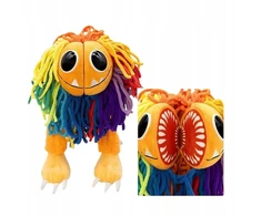Bez Marki Yarnaby pliušinis žaislas, spalvingas liūtas iš Poppy Playtime 4, su magnetu, 25 cm