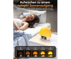 Bez Marki Žadintuvas świetlny Foryond YF-01 Bluetooth Projekcja RGB Baltas
