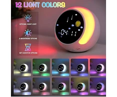 Bez Marki Žadintuvas vaikams, podświetlana cyfrowa lampa LED, budzik