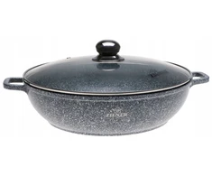 Bez Marki Žemas MARMULINIS PUODAS 32cm WOK Indukcija 5,5l 7070