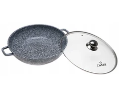 Bez Marki Žemas MARMULINIS PUODAS 32cm WOK Indukcija 5,5l 7070