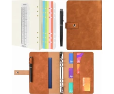 Bez Marki ŽIEDAS A5 RUDOS KNYGOS SKYRIAUS ORGANIZATORIUS Binder DOTS