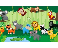 Bez Marki Zoo Felt gyvūnų siuvimo rinkiniai CREATIVE FELT UNICORNS SET