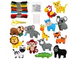 Bez Marki Zoo Felt gyvūnų siuvimo rinkiniai CREATIVE FELT UNICORNS SET