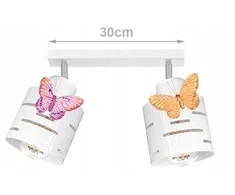 Bez Marki Żyrandol do pokoju dzicka MOTYLEK lampa sufitowa wisząca loft balta led